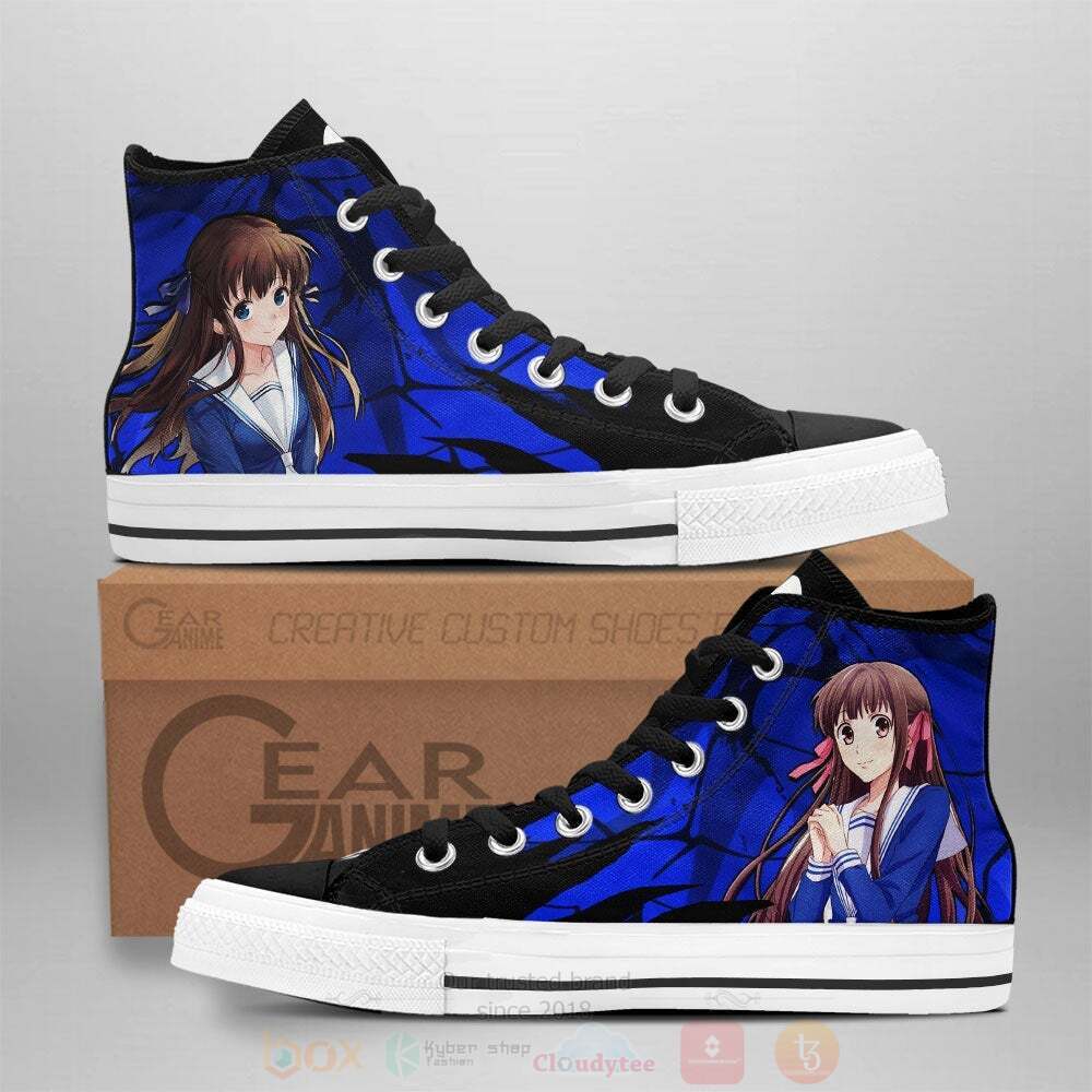 Anime Fruit Basket Tooru Honda High Top Canvas Shoes