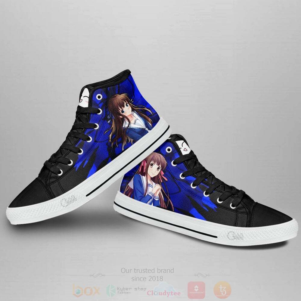 BEST Anime Fruit Basket Tooru Honda High Top Shoes 4 Anime Fruit Basket Tooru Honda High Top Canvas Shoes 1 2 3