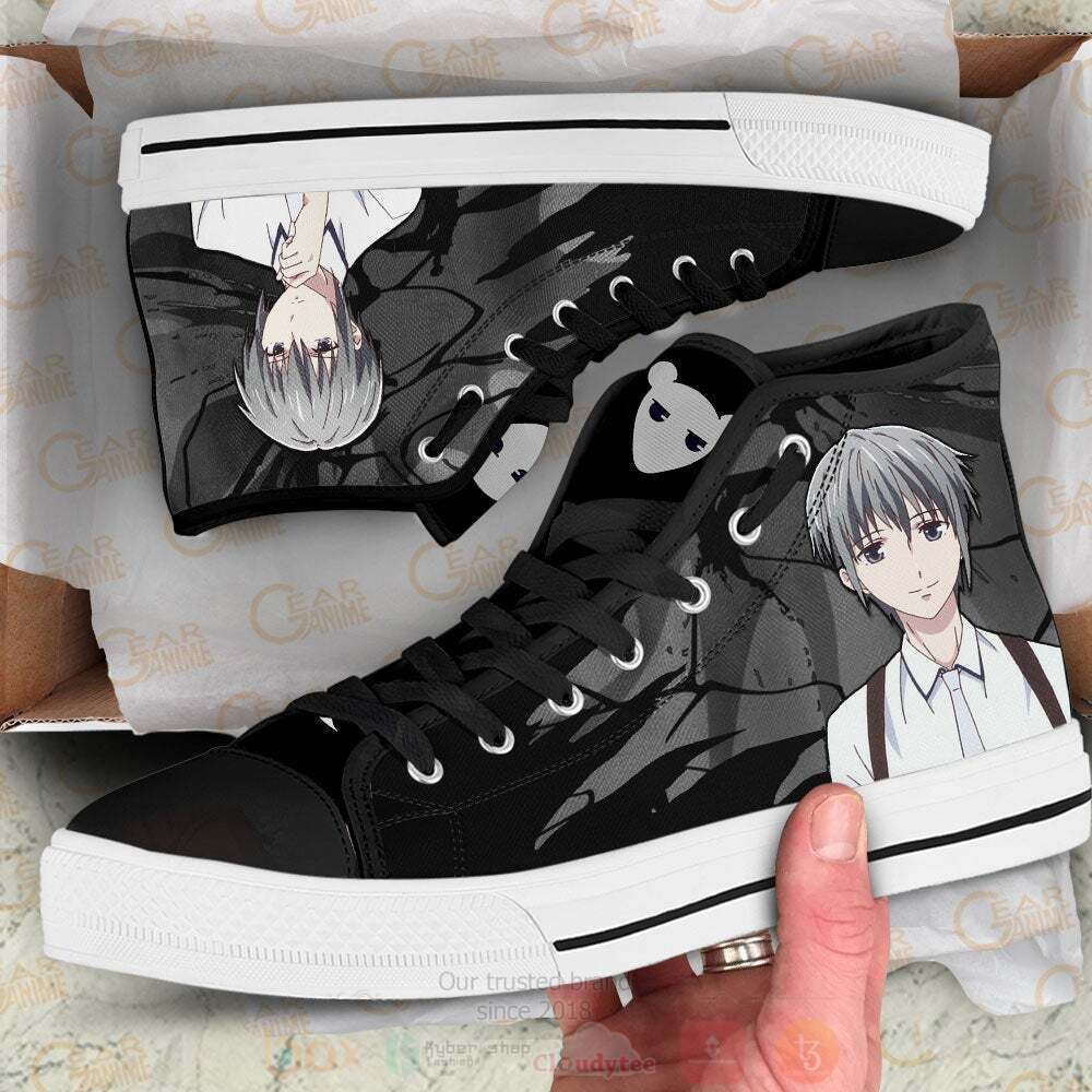 Anime Fruit Basket Yuki Souma High Top Canvas Shoes 1