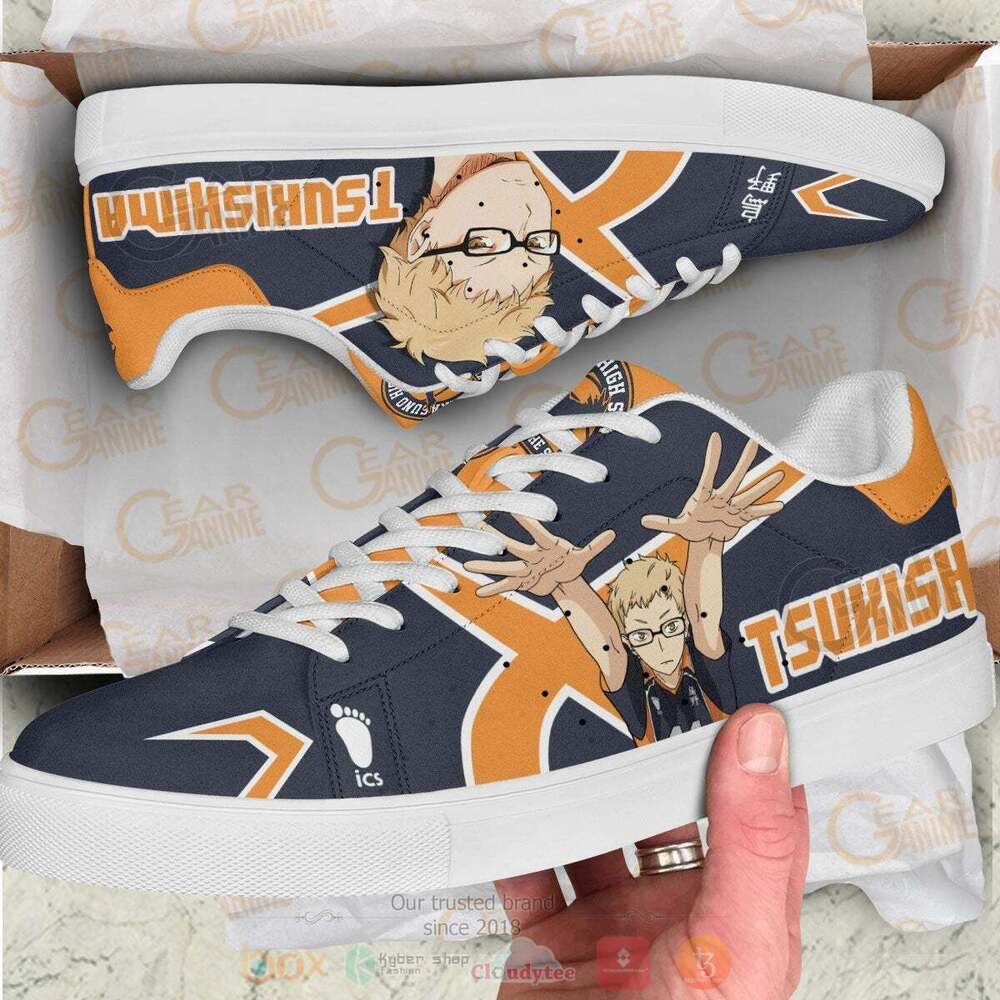 Anime Haikyuu Kei Tsukishima Skate Shoes 1
