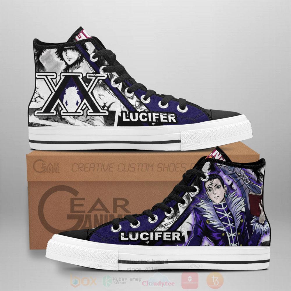 Anime Hunter X Hunter Chrollo Lucilfer High Top Canvas Shoes