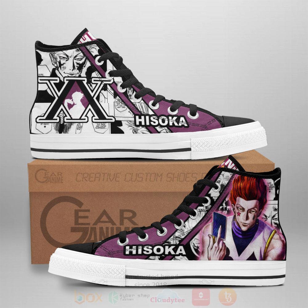 Anime Hunter X Hunter Hisoka High Top Canvas Shoes