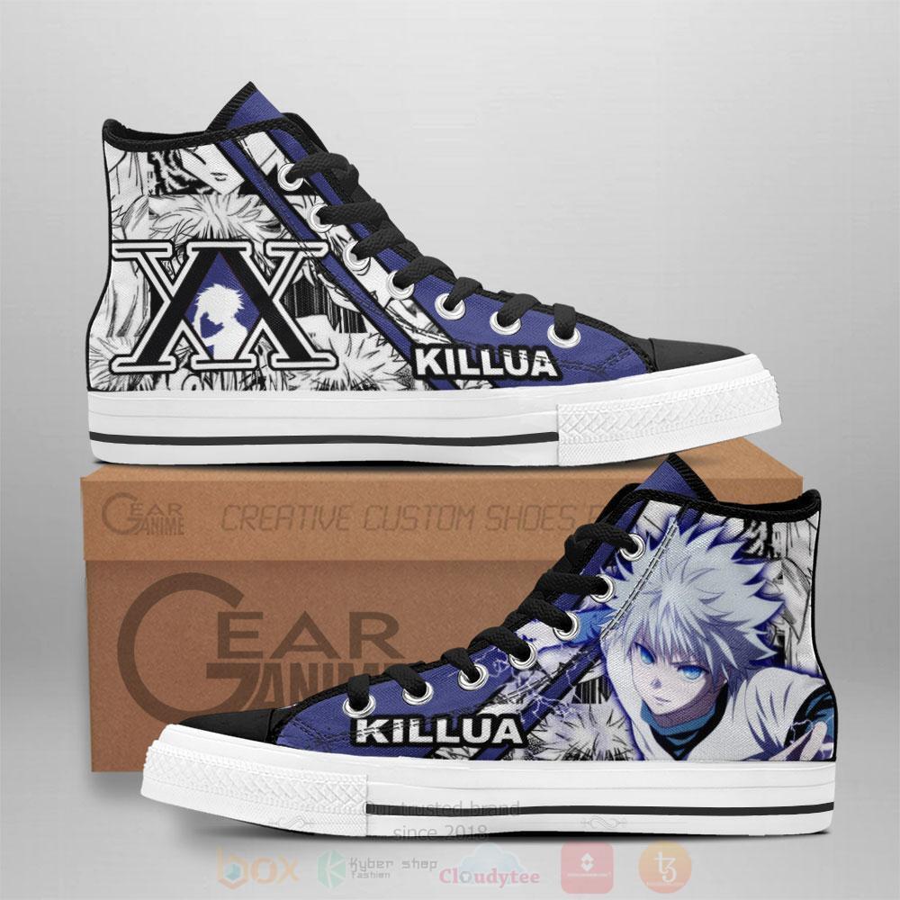 Anime Hunter X Hunter Killua Zoldyck High Top Canvas Shoes