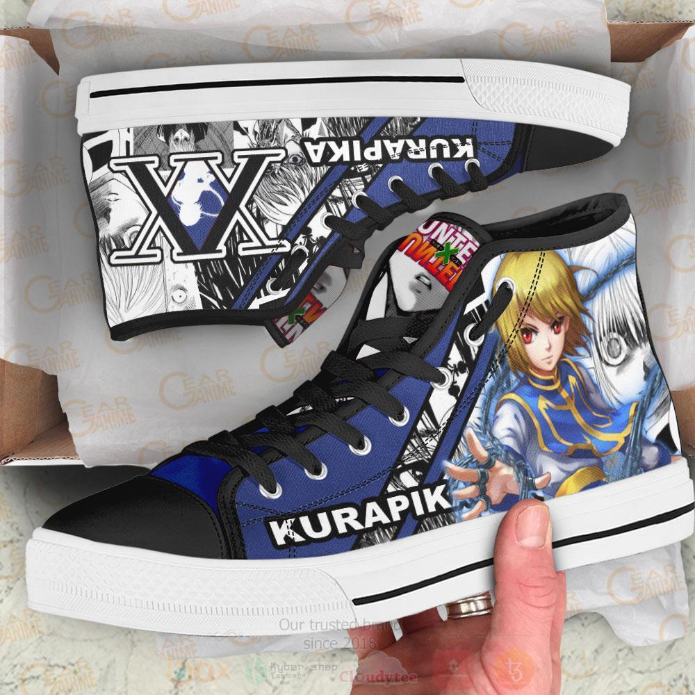 Anime Hunter X Hunter Kurapika High Top Canvas Shoes 1