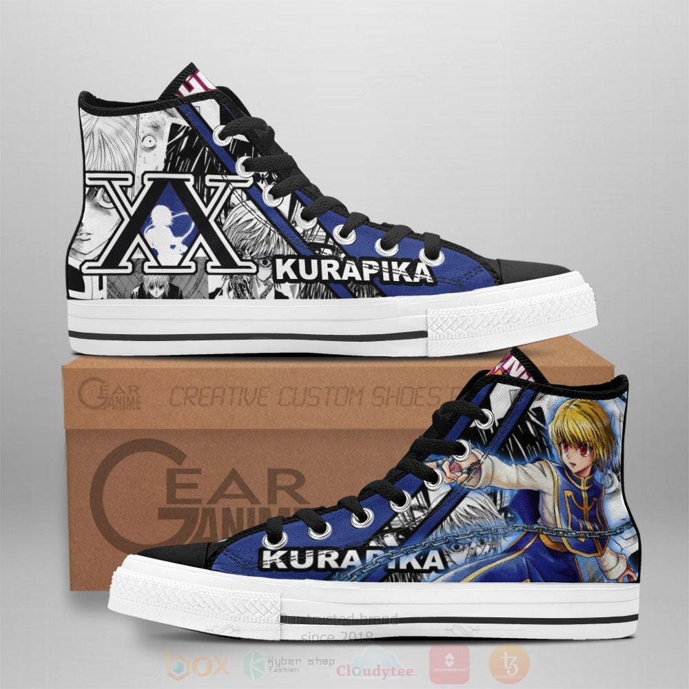 Anime Hunter X Hunter Kurapika Skill High Top Canvas Shoes