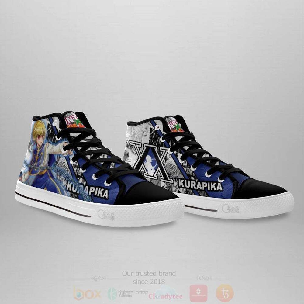 Anime Hunter X Hunter Kurapika Skill High Top Canvas Shoes 1 2 3