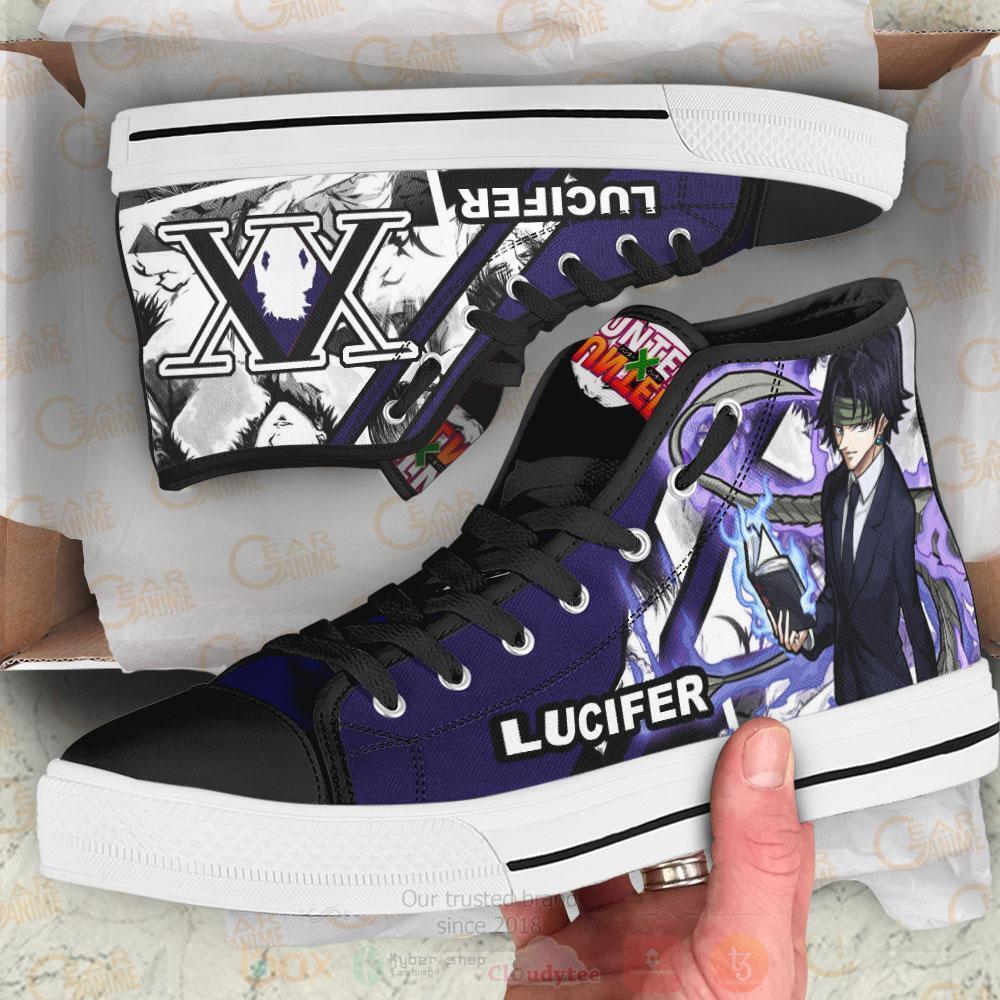 Anime Hunter X Hunter Lucilfer High Top Canvas Shoes 1