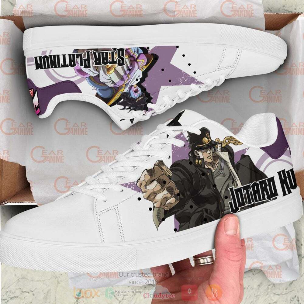 Anime Jojos Bizarre Adventure Jotaro Kujoh Skate Shoes 1