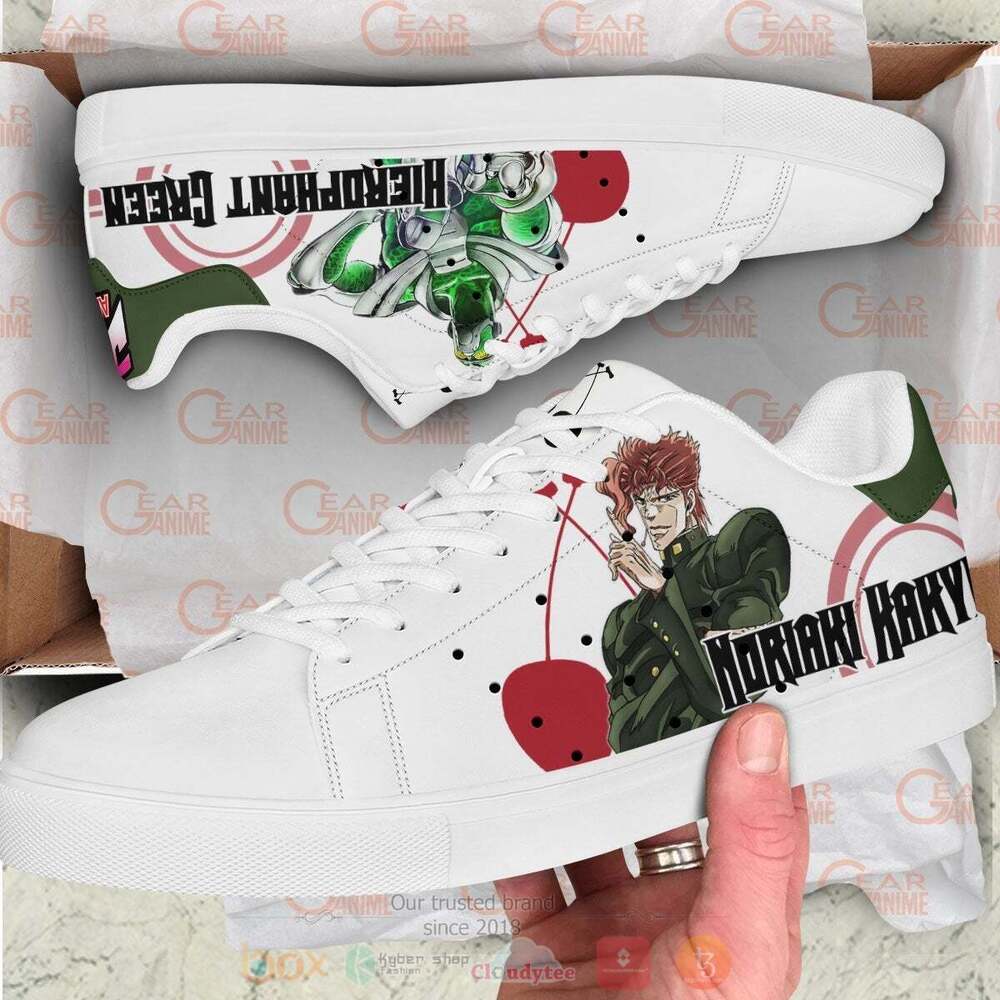 Anime Jojos Bizarre Adventure Noriaki Kakyoin Skate Shoes 1