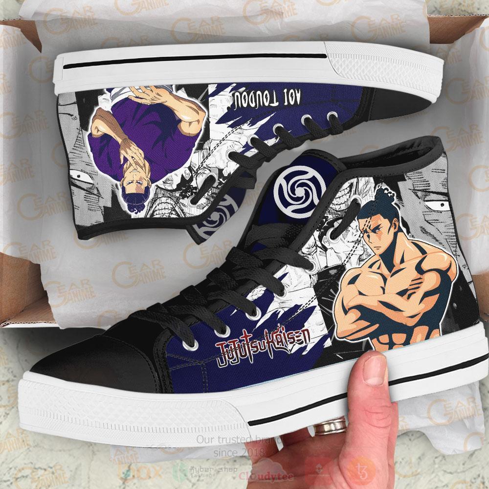 Anime Jujutsu Kaisen Aoi Toudou High Top Canvas Shoes 1