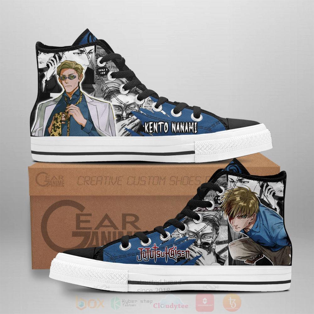 Anime Jujutsu Kaisen Kento Nanami High Top Canvas Shoes