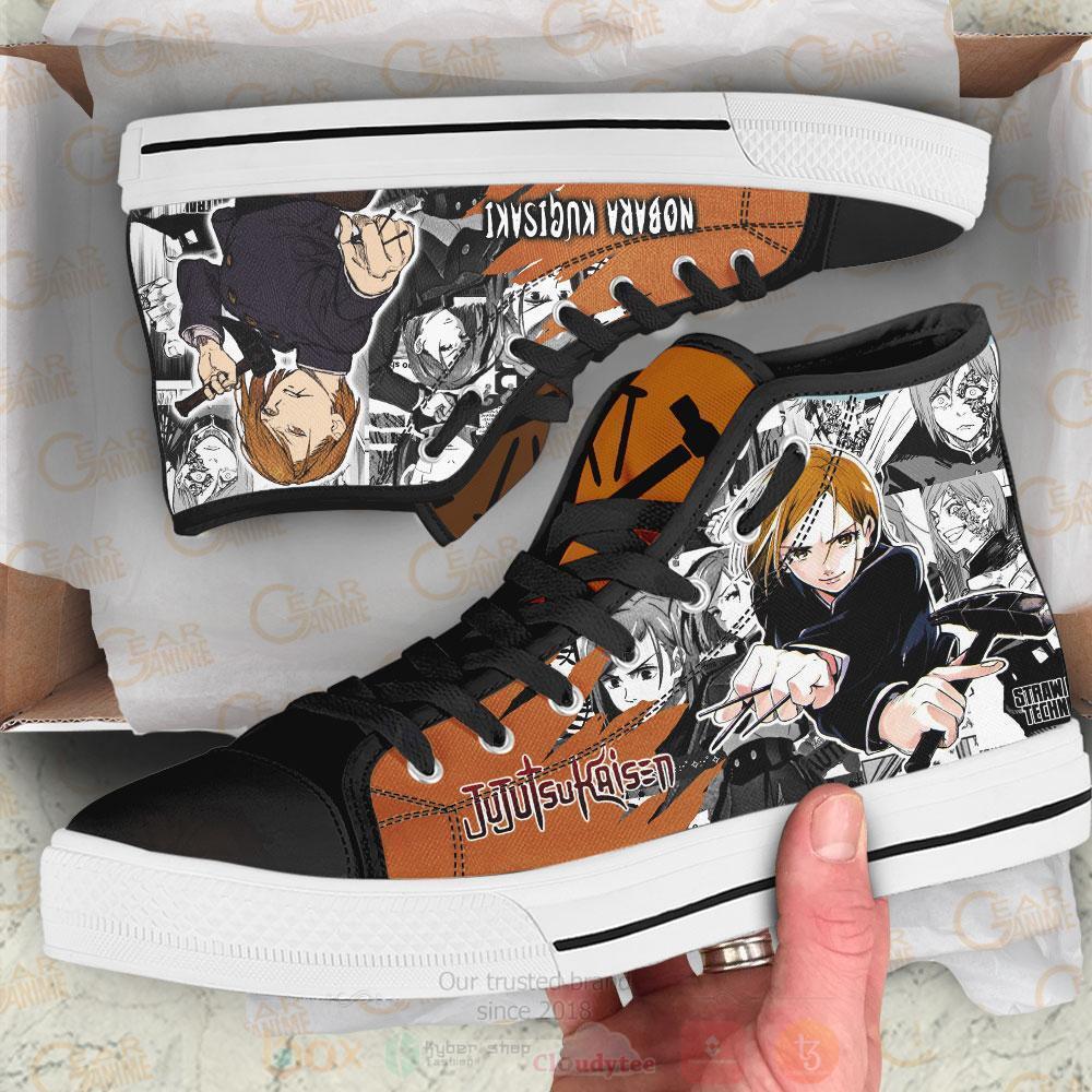 Anime Jujutsu Kaisen Nobara Kugisaki High Top Canvas Shoes 1