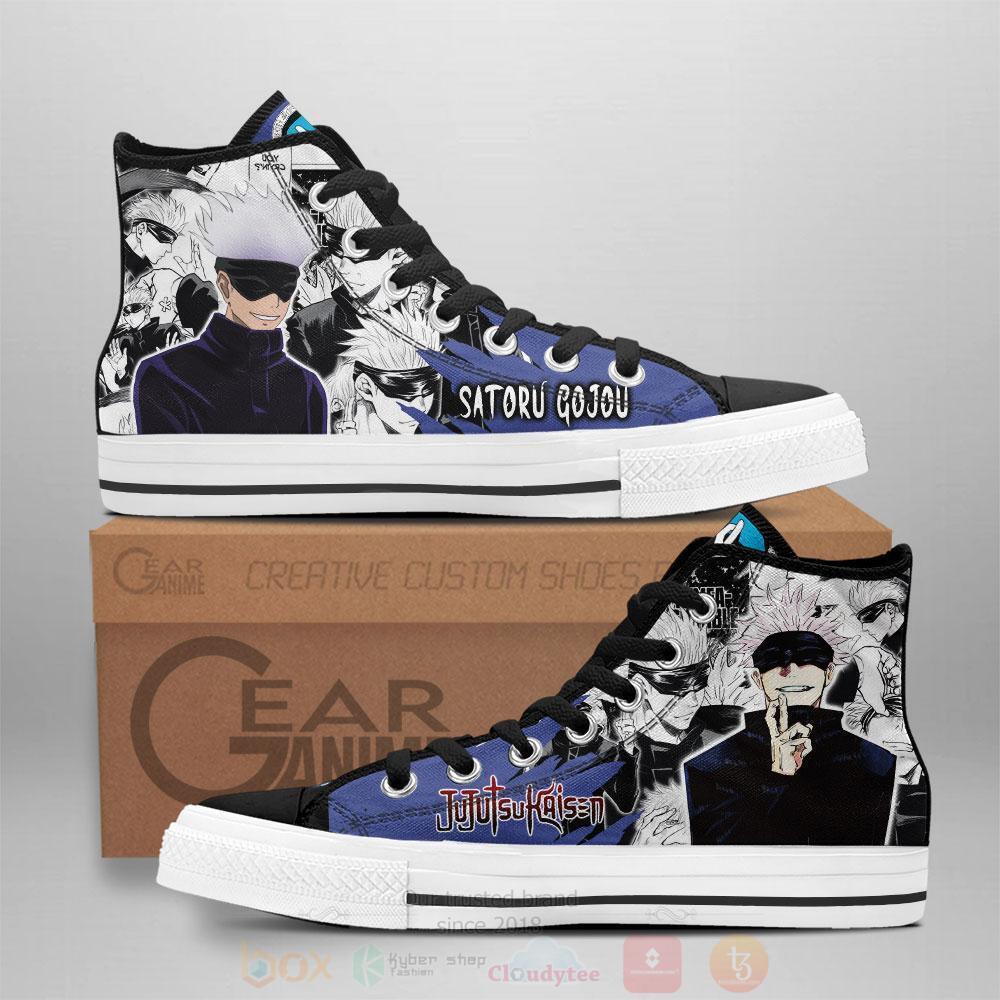 Anime Jujutsu Kaisen Satoru Gojou High Top Canvas Shoes