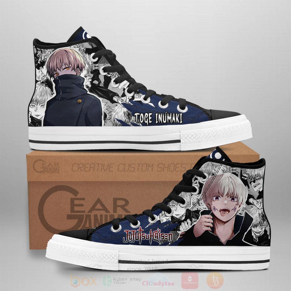 Anime Jujutsu Kaisen Toge Inumaki High Top Canvas Shoes