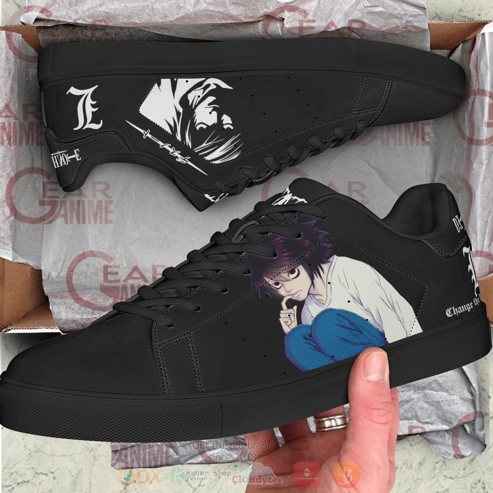 Anime L Lawliet Shoes Death Note Skate Shoes 1