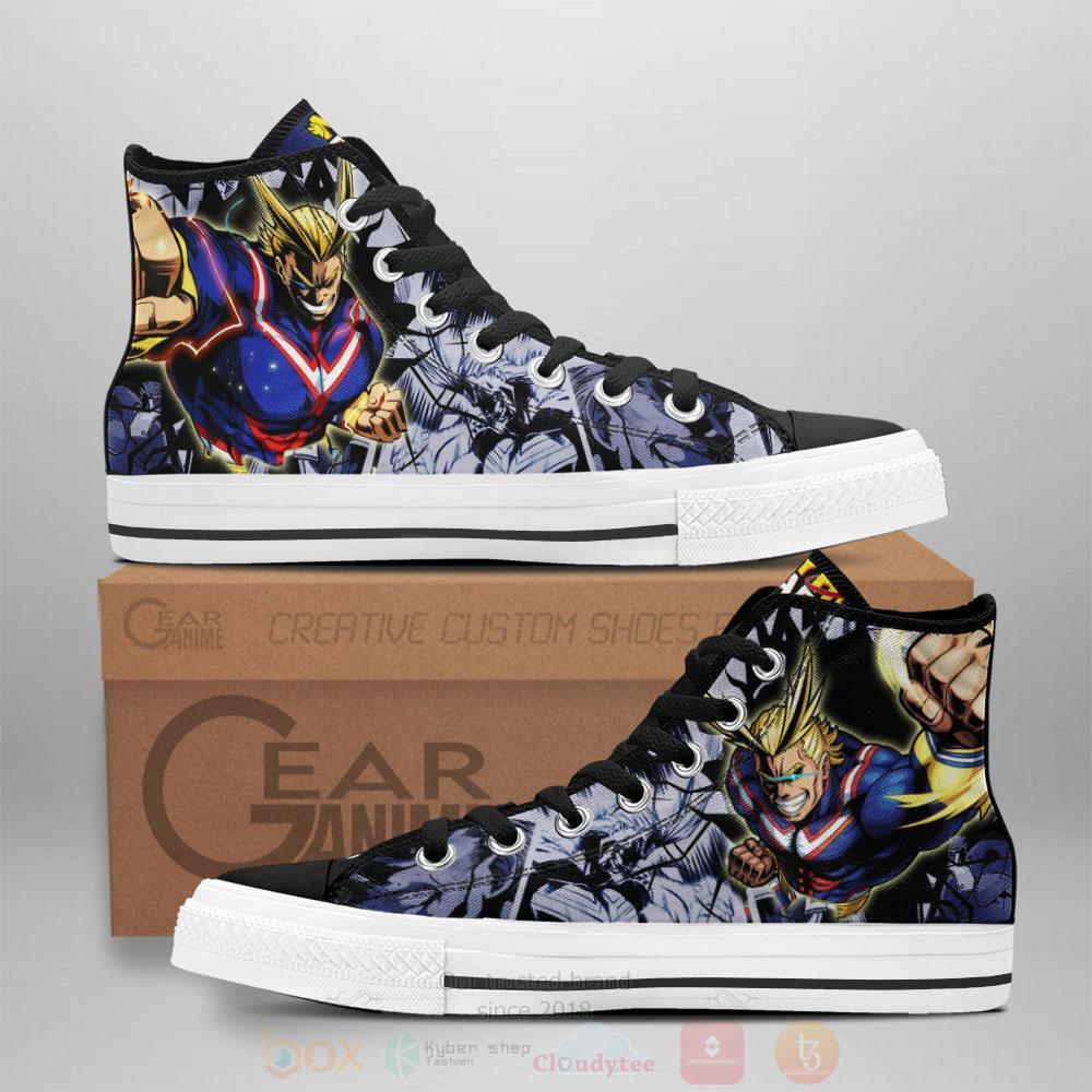 Anime My Hero Academia All Might High Top Canvas Shoes