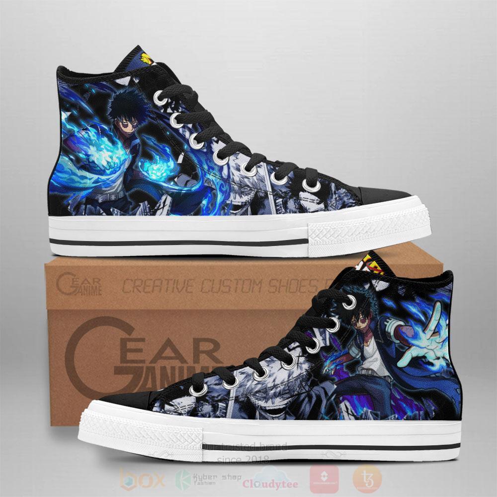 Anime My Hero Academia BNHA Dabi High Top Canvas Shoes