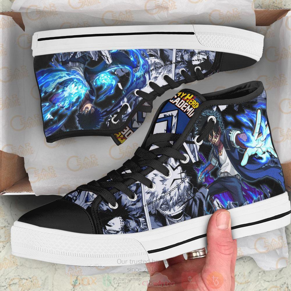 Anime My Hero Academia BNHA Dabi High Top Canvas Shoes 1