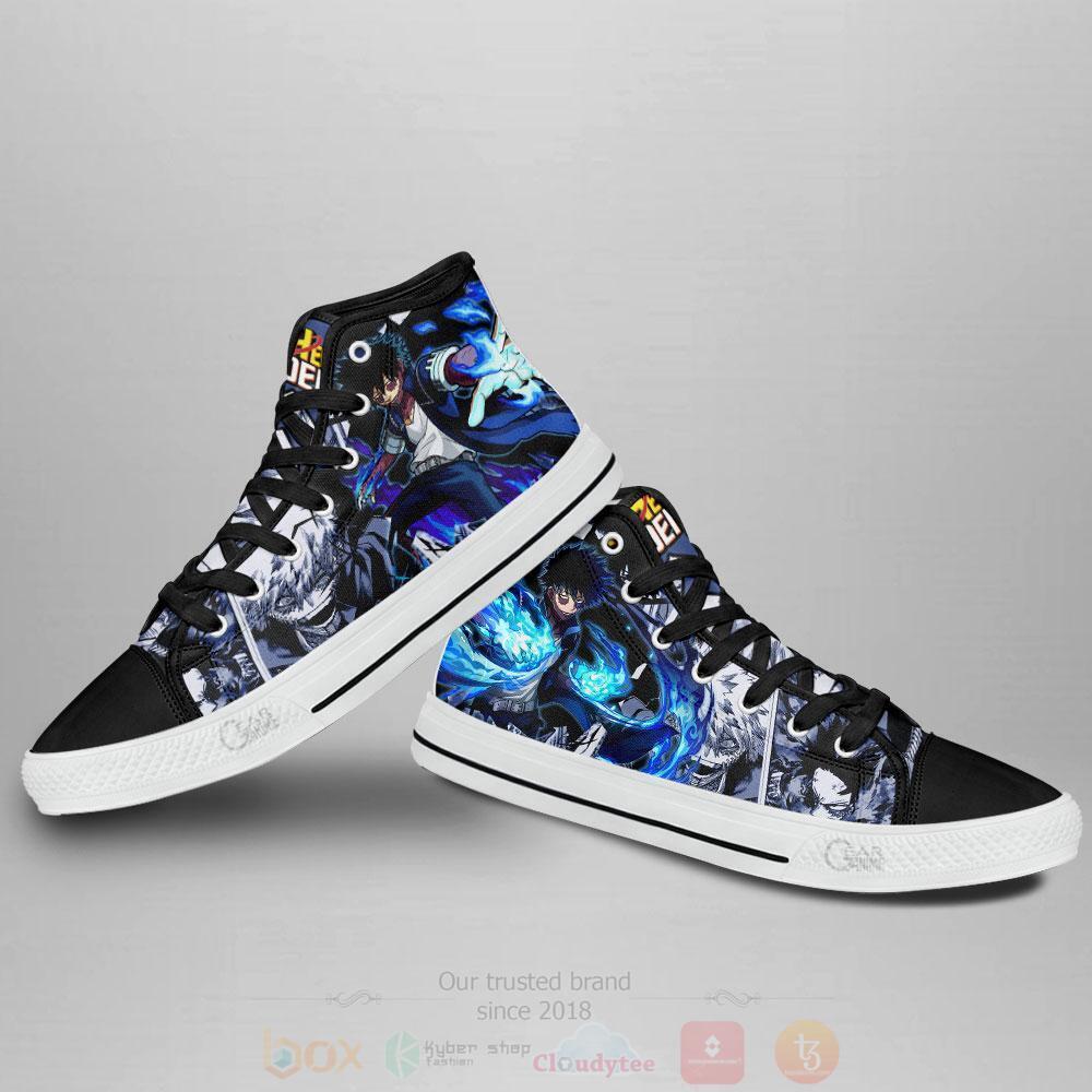 BEST Anime My Hero Academia BNHA Dabi High Top Shoes 3 Anime My Hero Academia BNHA Dabi High Top Canvas Shoes 1 2