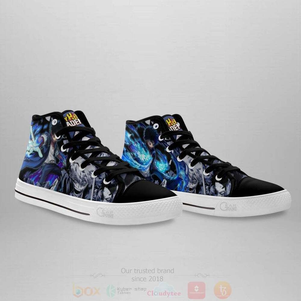 BEST Anime My Hero Academia BNHA Dabi High Top Shoes 4 Anime My Hero Academia BNHA Dabi High Top Canvas Shoes 1 2 3