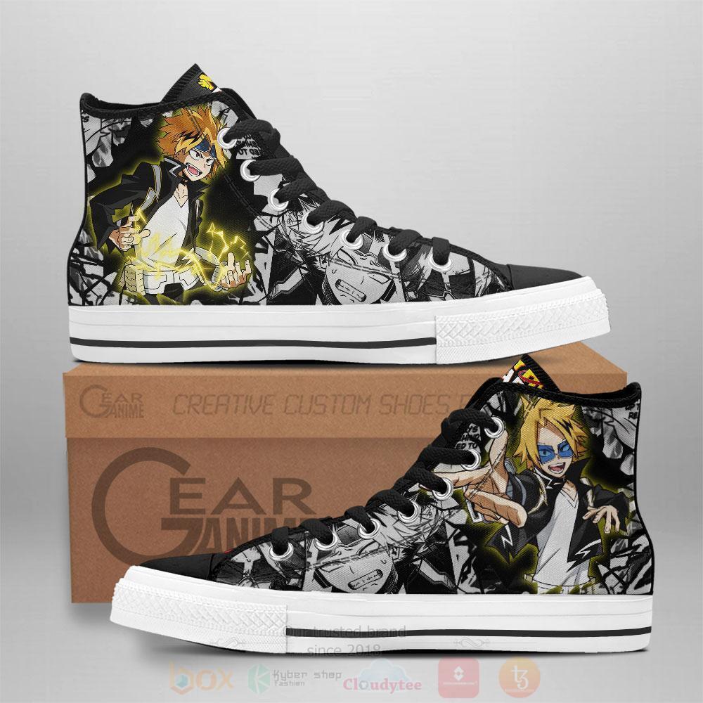 Anime My Hero Academia Denki Kaminari High Top Canvas Shoes