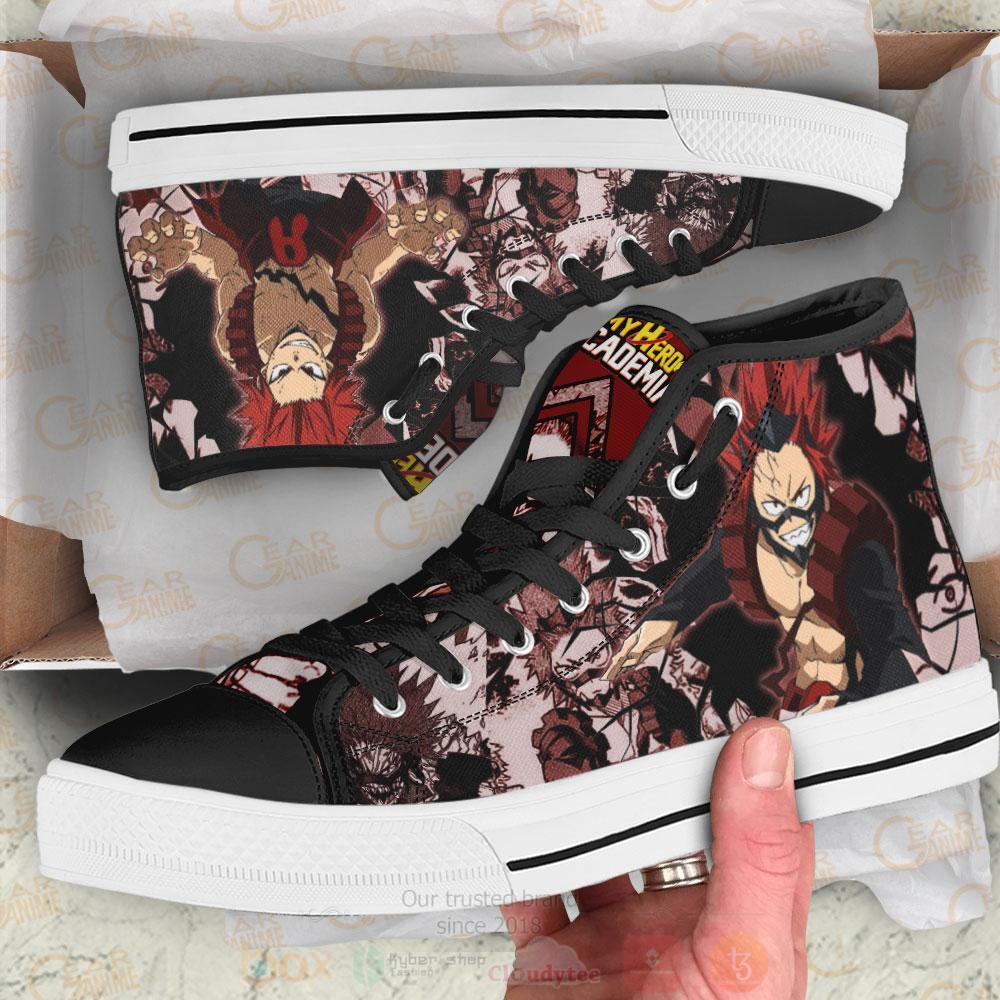 Anime My Hero Academia Eijiro Kirishima High Top Canvas Shoes 1