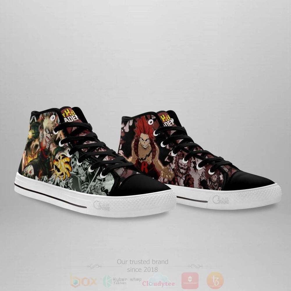 BEST Anime My Hero Academia Ejiro and Bakugo High Top Shoes 4 Anime My Hero Academia Ejiro and Bakugo High Top Canvas Shoes 1 2 3