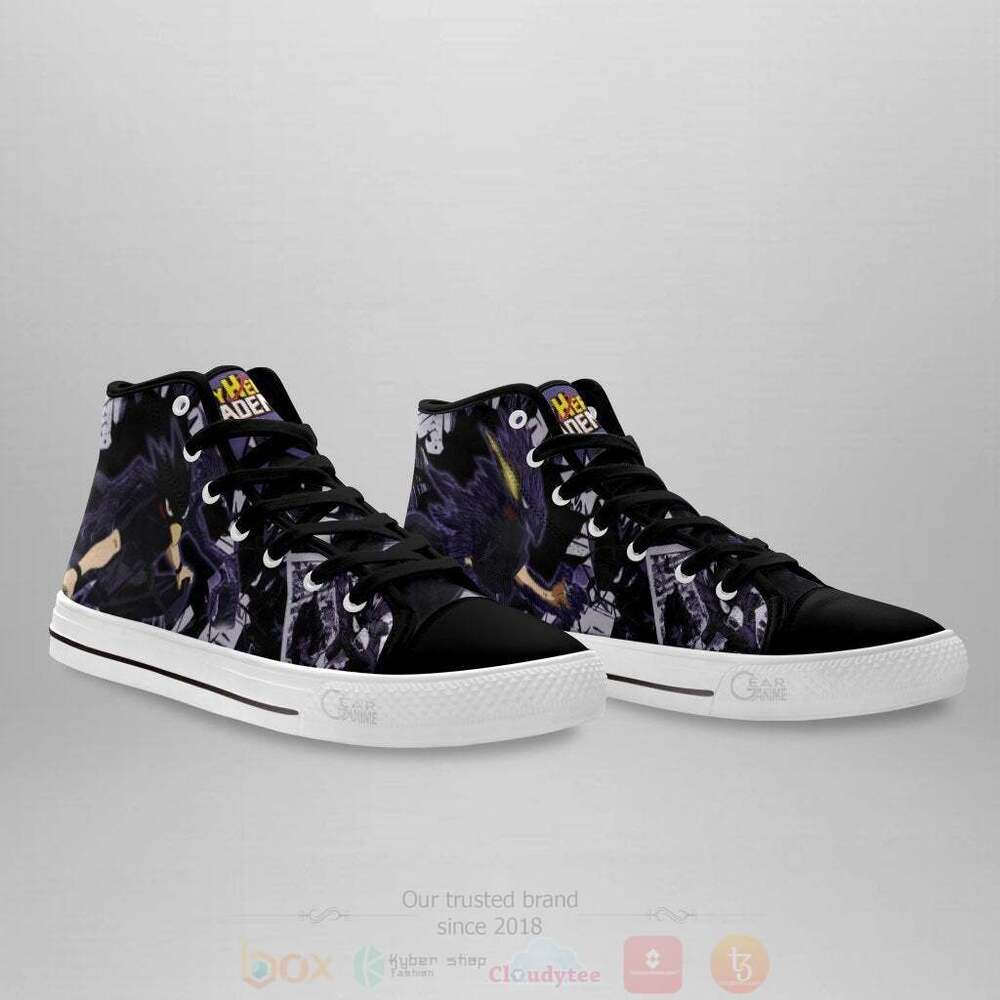 BEST Anime My Hero Academia Fumikage Tokoyami High Top Shoes 3 Anime My Hero Academia Fumikage Tokoyami High Top Canvas Shoes 1 2