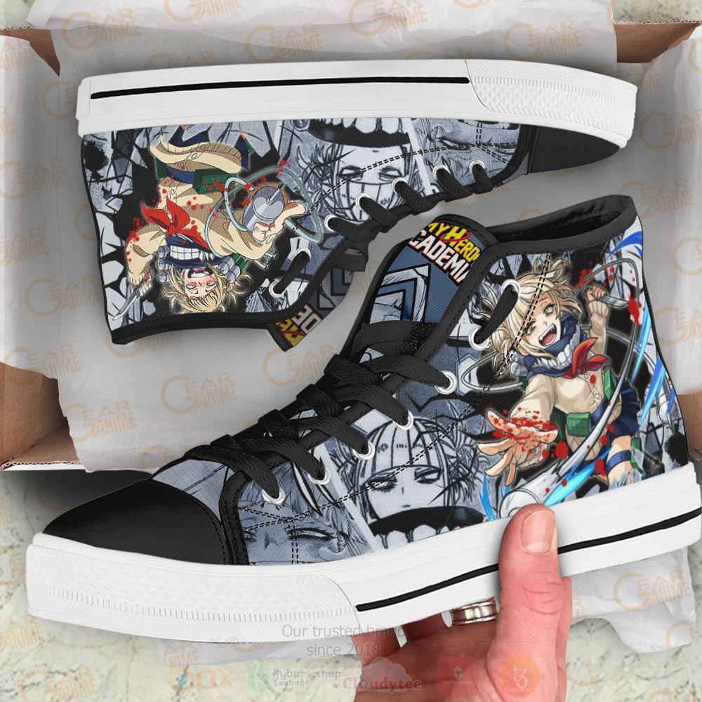 Anime My Hero Academia Himiko Toga High Top Canvas Shoes 1