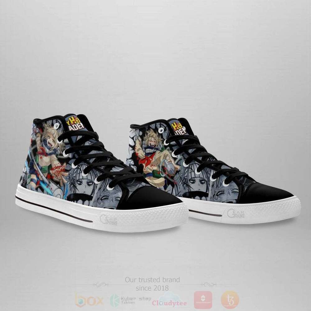 Anime My Hero Academia Himiko Toga High Top Canvas Shoes 1 2 3