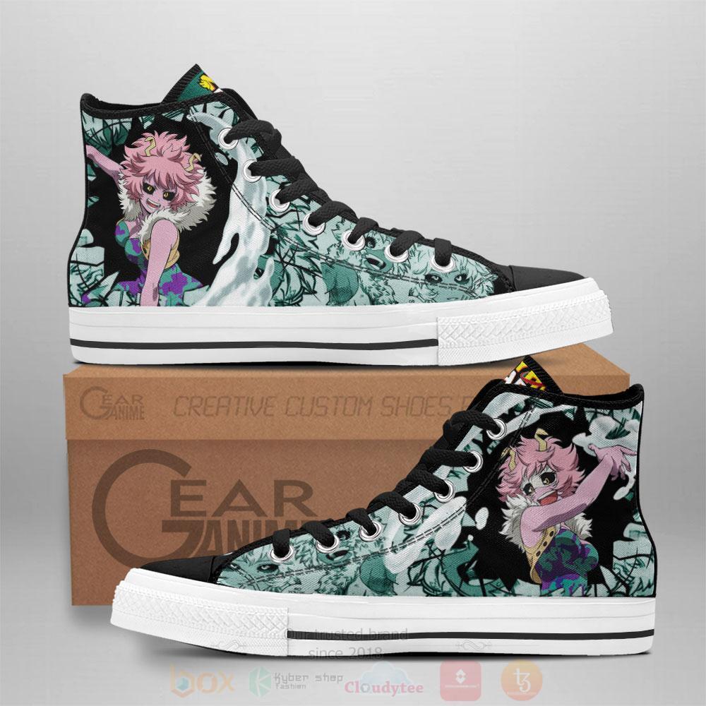 Anime My Hero Academia Mina Ashido High Top Canvas Shoes