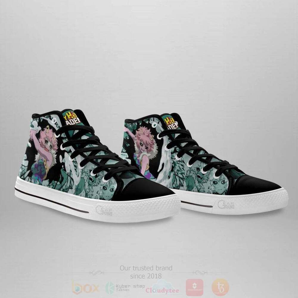 Anime My Hero Academia Mina Ashido High Top Canvas Shoes 1 2 3