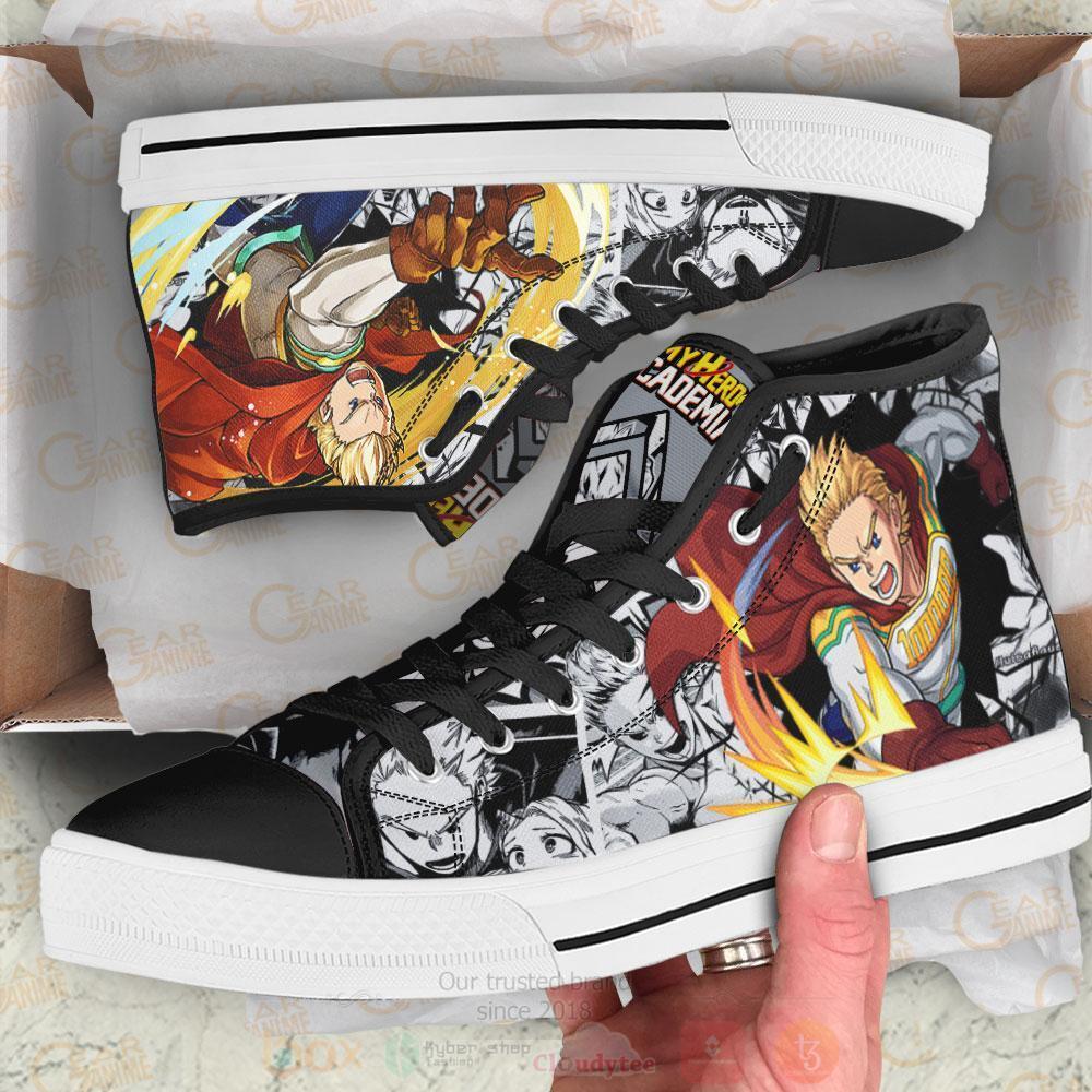 Anime My Hero Academia Mirio Togata High Top Canvas Shoes 1