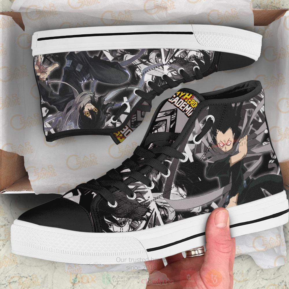 Anime My Hero Academia Shouta Aizawa High Top Canvas Shoes 1
