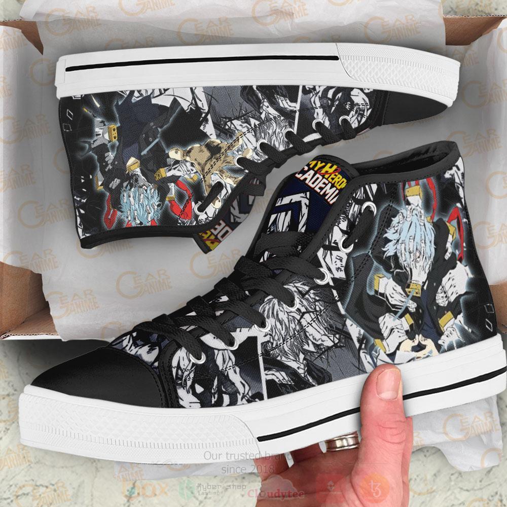 Anime My Hero Academia Tomura Shigaraki High Top Canvas Shoes 1