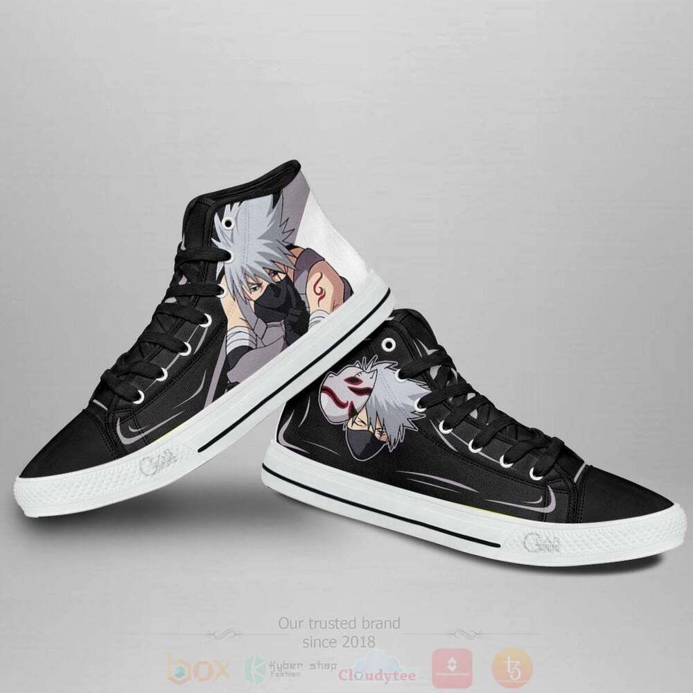 BEST Anime Naruto Anbu Kakashi High Top Shoes 3 Anime Naruto Anbu Kakashi High Top Canvas Shoes 1 2