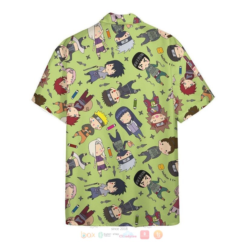 Anime Naruto Chibi Characters Hawaiian Shirt, Short 3 Anime Naruto Chibi Characters Hawaiian Shirt Short 1 2