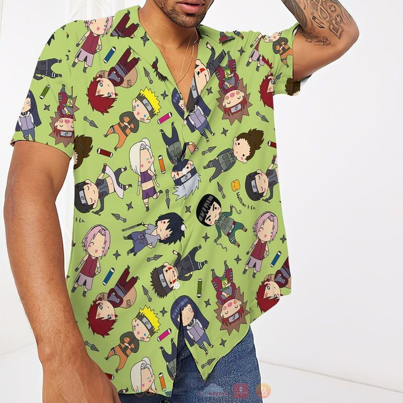 Anime Naruto Chibi Characters Hawaiian Shirt, Short 5 Anime Naruto Chibi Characters Hawaiian Shirt Short 1 2 3 4