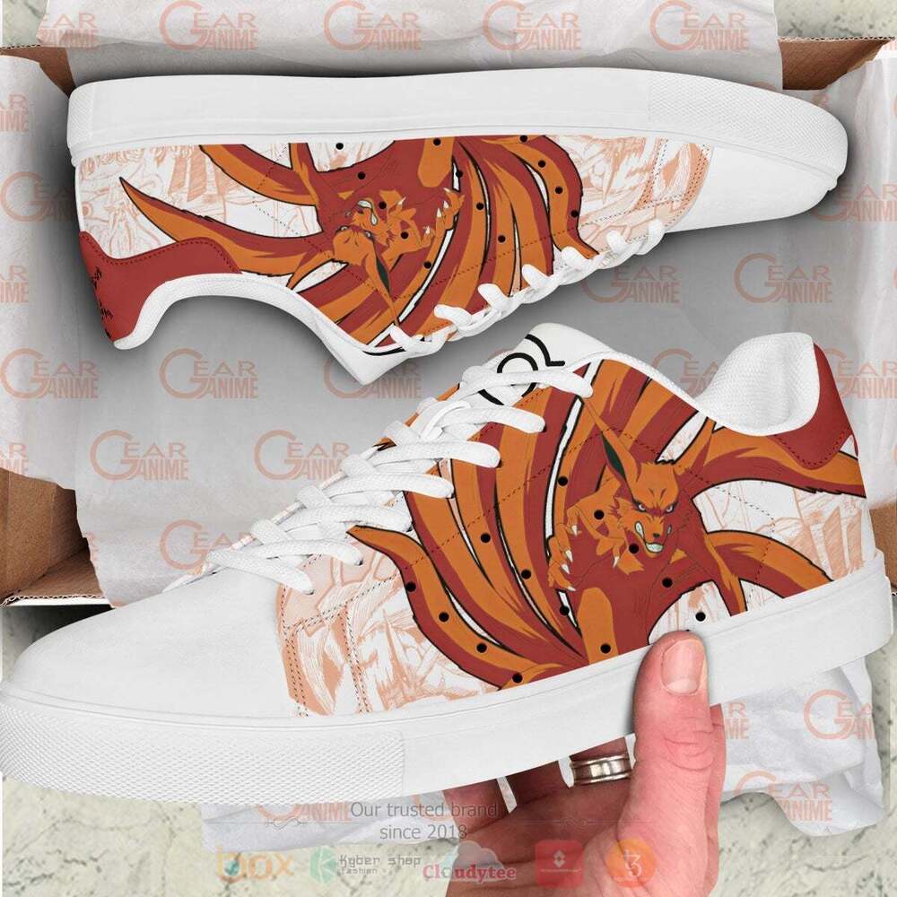 Anime Naruto Kurama Skate Shoes 1
