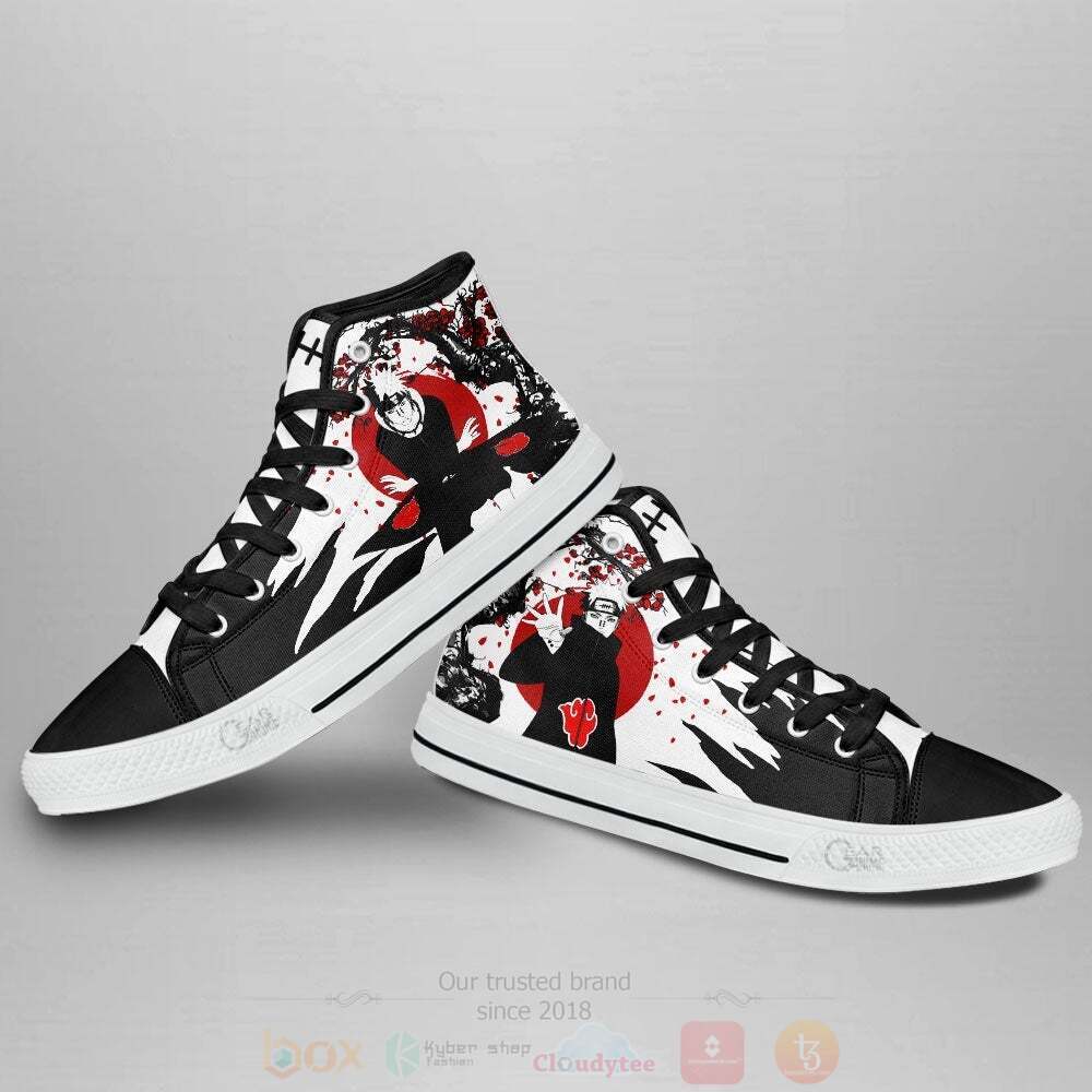 BEST Anime Naruto Pain High Top Shoes 3 Anime Naruto Pain High Top Canvas Shoes 1 2