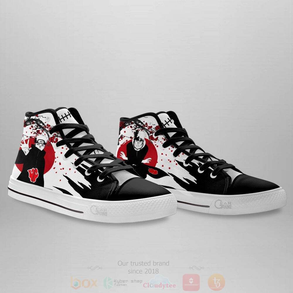 BEST Anime Naruto Pain High Top Shoes 4 Anime Naruto Pain High Top Canvas Shoes 1 2 3