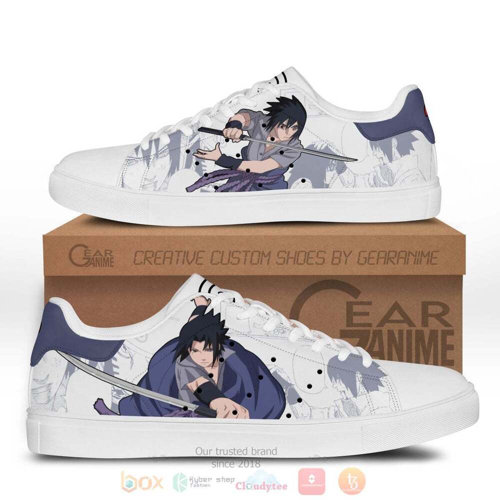 Anime Naruto Sasuke Uchiha Skate Shoes