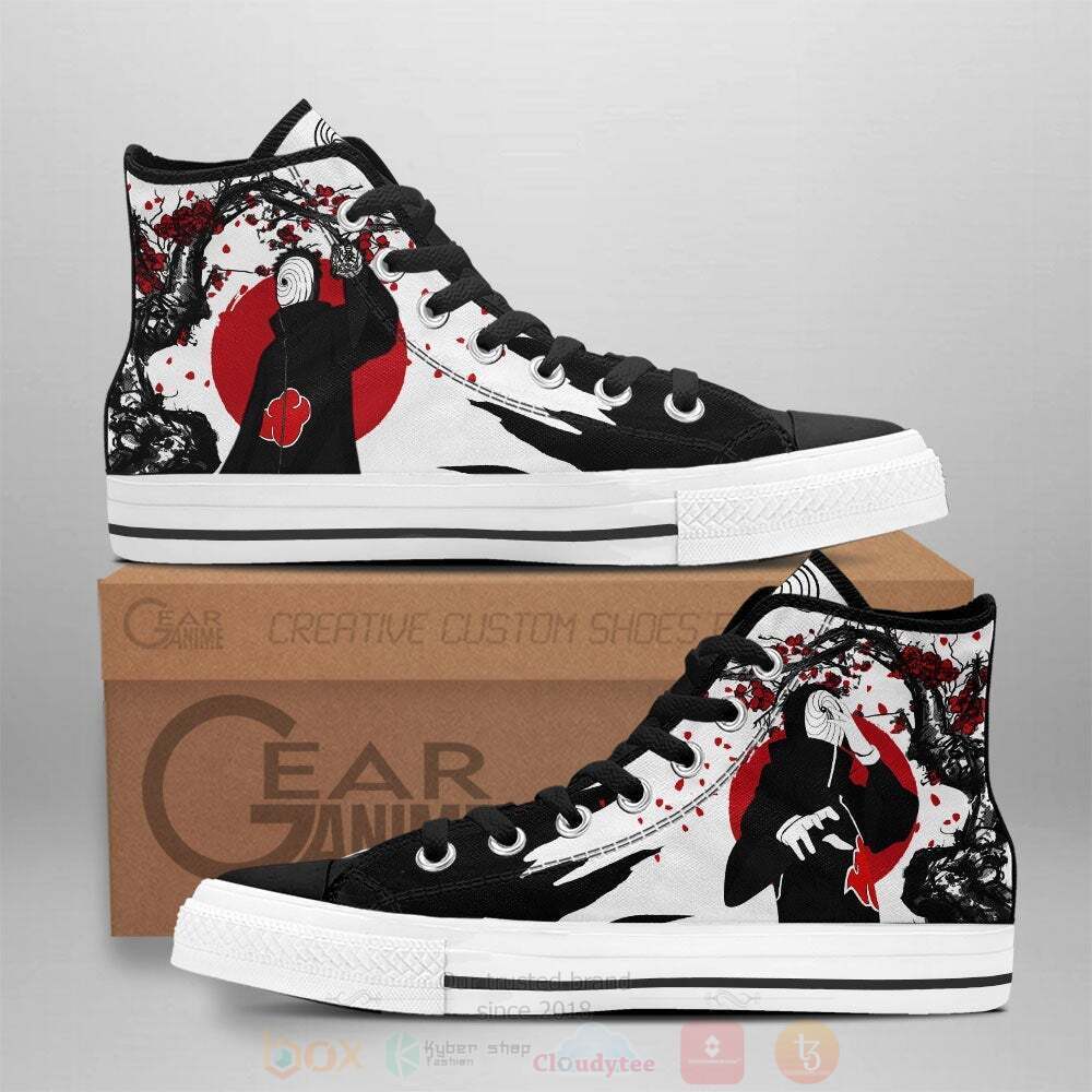 Anime Naruto Tobi High Top Canvas Shoes