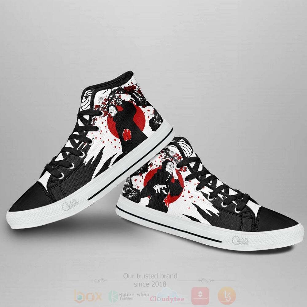 BEST Anime Naruto Tobi High Top Shoes 3 Anime Naruto Tobi High Top Canvas Shoes 1 2
