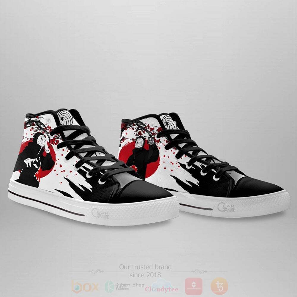 BEST Anime Naruto Tobi High Top Shoes 4 Anime Naruto Tobi High Top Canvas Shoes 1 2 3
