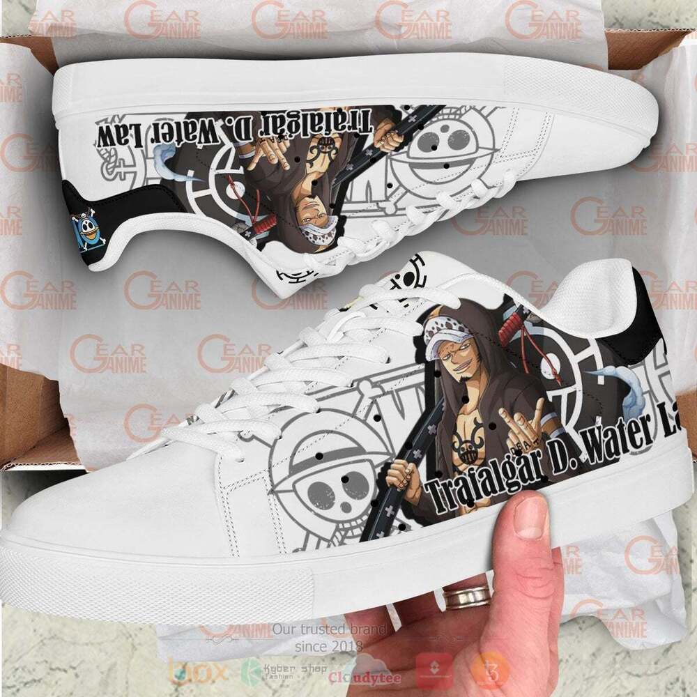 Anime One Piece Law Skate Shoes 1