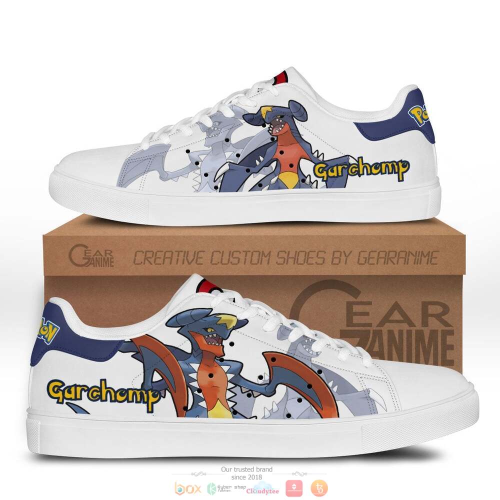 Anime Pokemon Garchomp Skate Stan Smith Shoes