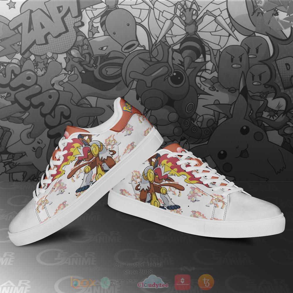 Anime Pokemon Infernape Skate Shoes 1