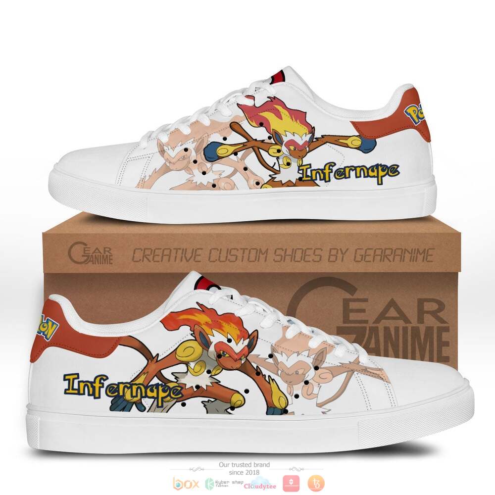 Anime Pokemon Infernape Skate Stan Smith Shoes
