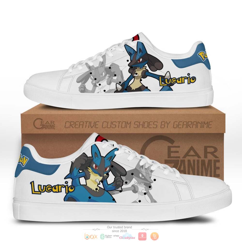 Anime Pokemon Lucario Skate Stan Smith Shoes